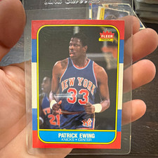 Fleer Premier 1985-86 Patrick Ewing New York Knicks #32 Basketball Card picture