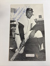 Vintage Willie Horton Signed Photo Postcard Detroit Tigers J.D. McCarthy 1968 picture