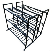 MotoProducts 2 Battery Storage Racks 12 Batteries Supports 300 Pounds Per Shelf picture