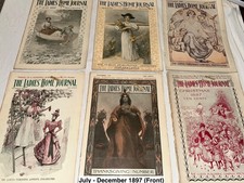 1897 Ladies Home Journal Magazine Complete Year Set Victorian Fashion Ephemera picture