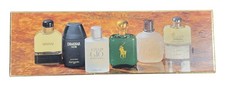 VINTAGE Men's Prestige Collection 6pc Mini Set NEW Armani Polo Drakkar Acqua picture