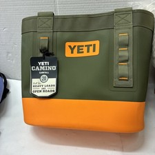 YETI Olive King Crab Orange Camino Carryall 20 Tote New w/ Tags | picture