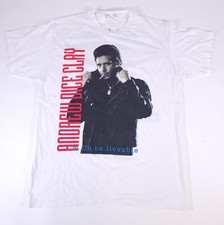1990 Andrew Dice Man Clay White Graphic T-shirt, size S-5XL picture