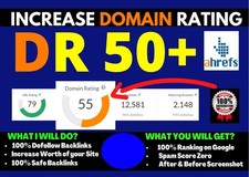 Increase Ahrefs DR 50+ increase DR, Increase Domain Rating- Boost your Ranking picture