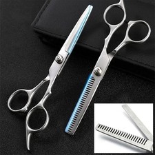 2PCS Pro Hair Cutting Scissors Set - Thinning Shears | Barber Salon & Home Use picture