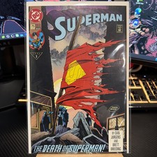 Superman #75 Third Printing KEY Death of Superman Doomsday DC Comics 1993 VF picture