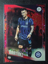 🔥Topps 2025-26 UEFA Club Competitions Lautaro Martinez #156 Red Refractor /5🔥 picture