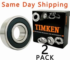 2PACK TIMKEN 6203-2RS 17X40X12MM Double Rubber Sealed Bearings Same Day Shipping picture