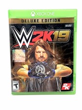 WWE 2K19 Deluxe Edition Xbox One Game Disc & Original Case AJ Styles picture