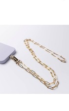 Hello Lux Phone Crossbody Strap - GoldPaper Clip Chain Universal picture