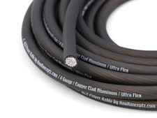 KnuKonceptz KCA Black Ultra Flex 4 Gauge Battery Power Wire TRUE 4 AWG  picture