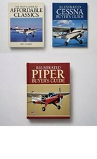 3 Vintage Aviation Books Cessna Piper Buyers Guides Affordable Classics 1993 picture