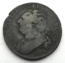 FRANCE 12 DENIERS 1792 D. (Dijon) Louis XVI. 1T2.1 picture