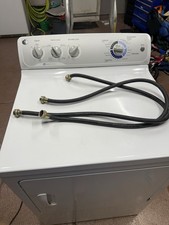 GE White Top-Loading Freestanding Side-by-Side Washer & Dryer Set picture