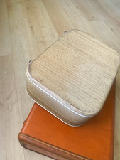 Samsonite 1950s True Vintage 2pc Suitcase Set Faux Leather Hard Brown/Beige picture