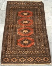 Vintage Afghan Handmade Rug Living Room Area Bokhara Wool Kilim Rug 118x75 cm picture
