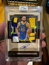 2024-25 Panini One and One Quad Patch Autograph Gold - Stephen Curry #1/10 picture