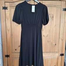 NEW WITH TAGS LADIES MIDI DRESS SIZE 8 ,BLACK BY LIPSY  picture