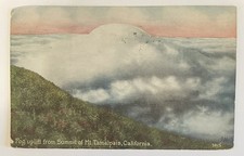 1920 Mount Tamalpais California Summit fog uplifting colored postcard ￼ picture