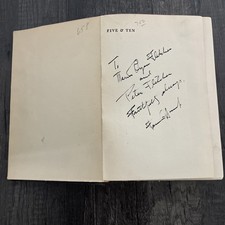 1929 Five and Ten Fannie Hurst SIGNED 1st Edition+Handwritten Letter & Clipping picture