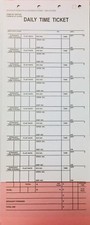  Mechanic's Daily Job & Time Ticket• Flag Sheets•Qty 500 (V8) picture
