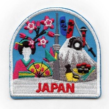 Japan World Showcase Travel Patch Souvenir Tokyo Vacation Embroidered Iron On picture