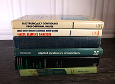 Engineering Mechanics Books Lot 6 Roark Shigley Thomson Tonyan Brauer 1st Ed picture