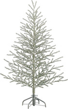 5'Hx40 D Tinsel Tree X368 on Metal Stand Antique Silver (5') picture