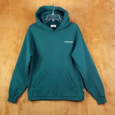 MADHAPPY x SWEETGREEN Hoodie Womens Small Green Pullover Logo Sweatshirt picture