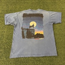 Vintage Marlboro Unlimited Wolf Pocket Shirt One Size Fits XL 90s USA Distressed picture