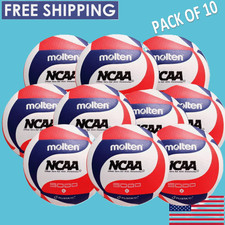 Molten V5M5000-3N Flistatec NCAA Volleyball Red/White/Blue PACK OF 10 picture