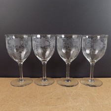 4 Fostoria New Vintage Grape Optic 6.5
