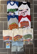 Vintage 1970s 80s Mountain Aire Tour Band Shirt Lot With Concert Ticket Program picture