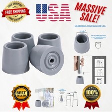 4PCS Walker Tips 1 1/8 '' Heavy Duty Replacement Rubber Tips for Walkers, Commod picture