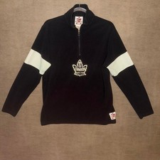 Vintage Roots Canada 2002 Winter Olympics black 1/4 zip fleece picture