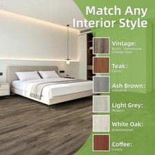 24 pack - SPC Vinyl Flooring Planks Waterproof Click Lock Wood Grain Floor Tile picture