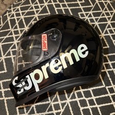 FW16 WORN ONCE Supreme Simpson Street Bandit Motorcycle Helmet Black Size L  picture