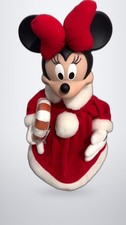 Vintage 1996 Disney Minnie Mouse Santa's Best Animated Christmas Motionette Work picture