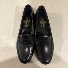 Vintage Sebago Classic Dan Penny Loafer Mens 11 M Black Leather Dress picture