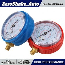 HVAC A/C Air Refrigeration High & Low Pressure Gauge Set for R410A R134A R22 picture