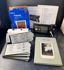 15x Expired 1996 Polaroid Type 52 4x5 Film + Clean 545 Back & Ansel Adams Book picture