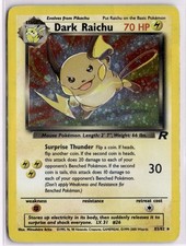 Dark Raichu 83/82 Secret Rare Team Rocket Pokemon Unlimited Holo Heavily Played picture