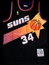 Charles Barkley Jersey #34 Phoenix Suns Throwback Jersey Men's Black picture