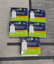 Leviton GFTR1-3W White 15A 125V Thermoplastic Tamper Resistant GFCI LOT OF 5 O** picture