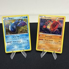 Kyogre & Groudon XY52/51- Incorrect Holo Error - RARE LOW POP - Pokemon - LP picture