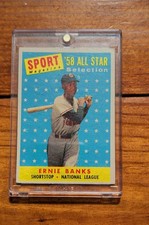1958 Topps - Sport Magazine '58 All Star Selection Ernie Banks #482 picture
