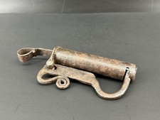 Antique Hand-forged Wrought Iron Bolt Lock Or Cylindrical Padlock Bolt Lock picture