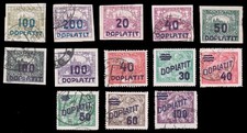 Czechoslovakia Scott J18 / J49 (1922-26) Used G-F Q picture