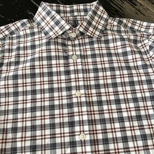 Rhone State of Mind Shirt Mens XXL Slim Fit Performance Plaid Commuter Button Up picture