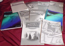 11th grade mix Abeka keys/ Geometry Book  (Forgot to Include in Main Picture) picture